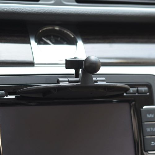  [아마존베스트]GPS Mount, APPS2Car CD Slot GPS Mount GPS Holder Base Compatible with Garmin Nuvi Serie 3.5-7 inches Sat Nav CD Player Mount