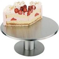 APS Paderno World Cuisine Stainless Steel Revolving Cake Stand, 12-1/8-Inch