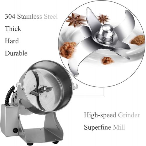  [아마존베스트]APWONE 1000gram Electric Grain Mills Grinder Powder LCD Digital Stainless Steel Ultra Grinder Machine Pulverizer for Kitchen Herb Spice Pepper Coffee Corn