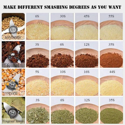  [아마존베스트]APWONE 1000gram Electric Grain Mills Grinder Powder LCD Digital Stainless Steel Ultra Grinder Machine Pulverizer for Kitchen Herb Spice Pepper Coffee Corn