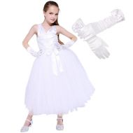 AQTOPS Girls Marilyn Monroe Dress Costumes Halloween Role Play Outfits