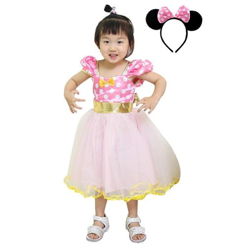  AQTOPS Birthday Party Princess Costumes for Girls Halloween Role Play Dress Up