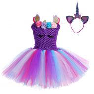 AQTOPS Girls Birthday Party Tutu Outfits Fluffy Tulle Dress Costumes