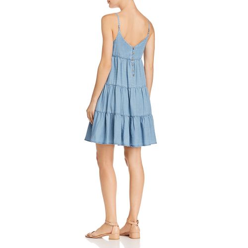  AQUA Tiered Chambray Dress - 100% Exclusive