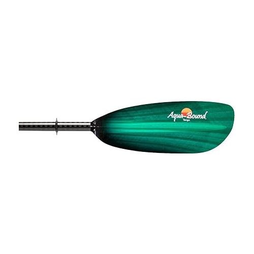  AQUA BOUND Tango Fiberglass Bent Shaft 2-Piece Kayak Paddle-GreenTide-230cm