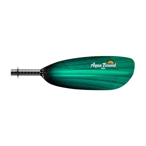  AQUA BOUND Tango Fiberglass Bent Shaft 2-Piece Kayak Paddle-GreenTide-230cm