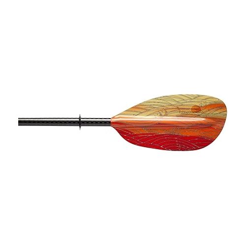  AQUA BOUND Whiskey Fiberglass Bent Shaft 2-Piece Kayak Paddle