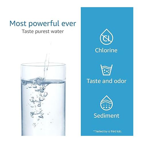  AQUA CREST RC 3 EZ-Change Advanced Water Filter Replacement, Replacement for Culligan RC-EZ-3, IC-EZ-3, US-EZ-3, RC-EZ-1, Brita USF-201, USF-202, DuPont WFQTC30001, WFQTC70001, 2K Gallons (Pack of 1)