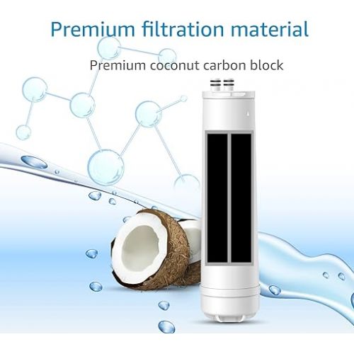  AQUA CREST RC 3 EZ-Change Advanced Water Filter Replacement, Replacement for Culligan RC-EZ-3, IC-EZ-3, US-EZ-3, RC-EZ-1, Brita USF-201, USF-202, DuPont WFQTC30001, WFQTC70001, 2K Gallons (Pack of 1)