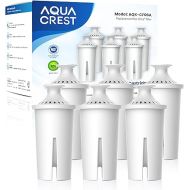AQUA CREST Replacement for Brita® Water Filter, Pitchers and Dispensers, Classic OB03, Mavea® 107007, and More, NSF Certified Pitcher Water Filter, 1 Year Filter Supply, 6 Count