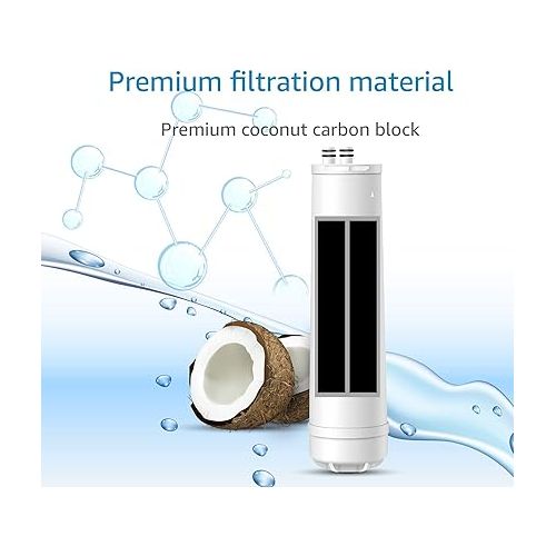  AQUA CREST RC 1 EZ-Change Basic Water Filtration Replacement, Replacement for Culligan IC-EZ-1, US-EZ-1, RV-EZ-1, Brita USF-201, USF-202, DuPont WFQTC30001, WFQTC70001, 3K Gallons (Pack of 2)