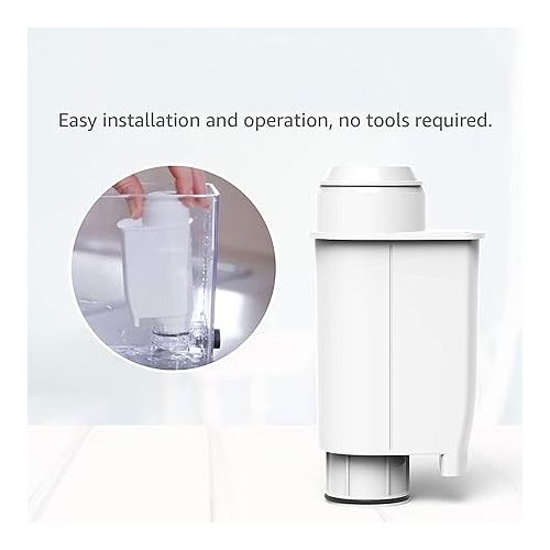  AQUACREST TUV SUD Certified Coffee Water Filter, Replacement for Brita® Intenza® Water Filter Gaggia®, Philips®, Saeco®, CA6702/00, Intenza® Coffee Filter (Pack of 4)