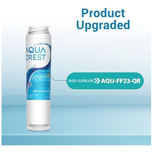 AQUACREST GXRLQR Undersink Inline Water Filter, NSF 42 Certified, Reduces Chlorine, Taste&Odor, Replacement for GE SmartWater Twist and Lock in-Line GXRLQR Water Filter (Pack of 3)