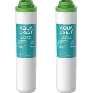 AQUA CREST FQK1K Under Sink Water Filter, 1320 Gallons, Replacement for GE FQK1K, FQK2J, GXK185K and GX1S50R (Pack of 2)