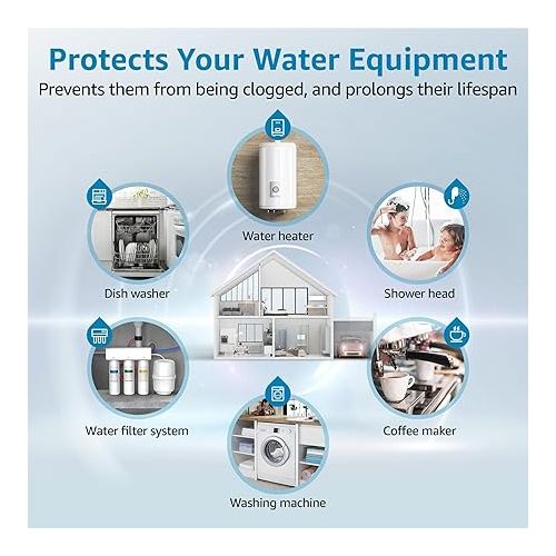  AQUACREST FXHSC Whole House Water Filter, Replacement for GE® FXHSC, GXWH40L, GXWH35F, American Plumber W50PEHD, W10-PR, Culligan® R50-BBSA, 5 Micron, 10