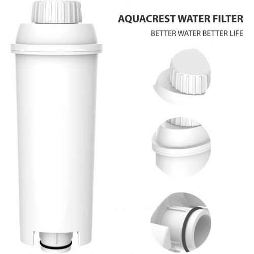  AquaCrest AQK-11 Kompatibel Kaffee-Maschine Wasserfilter Ersatz fuer DeLonghi DLSC002, SER3017 & 5513292811 - inklusive verschiedener Modelle von ECAM, ESAM, ETAM (Size 4)
