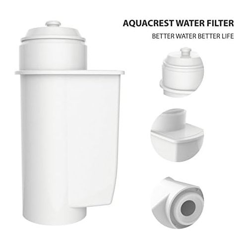  Aqua Crest AquaCrest AQK-01 Kaffeemaschinen Wasserfilter Ersatz fuer Brita Intenza; Siemens TZ70033, TCZ7003, TZ70003, EQ. Serie; Bosch 12008246 - Kaffeevollautomat Wasserfilterpatrone (2)