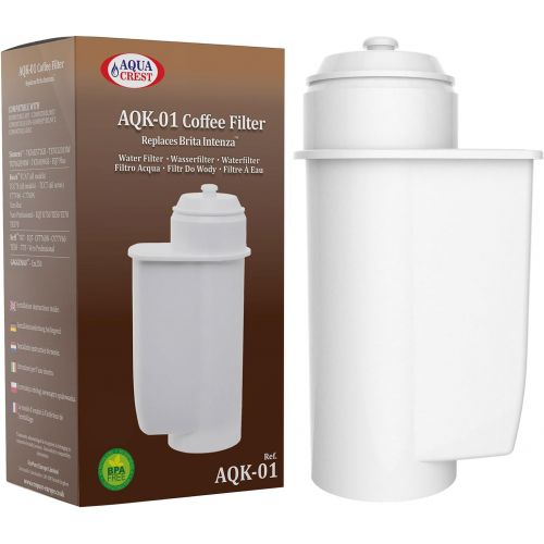  Aqua Crest AquaCrest AQK-01 Kaffeemaschinen Wasserfilter Ersatz fuer Brita Intenza; Siemens TZ70033, TCZ7003, TZ70003, EQ. Serie; Bosch 12008246 - Kaffeevollautomat Wasserfilterpatrone (2)