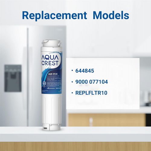  AQUA CREST 9000 077104 Refrigerator Water Filter Replacement for UltraClarity REPLFLTR10, Bosch Ultra Clarity 644845, 3 Filters