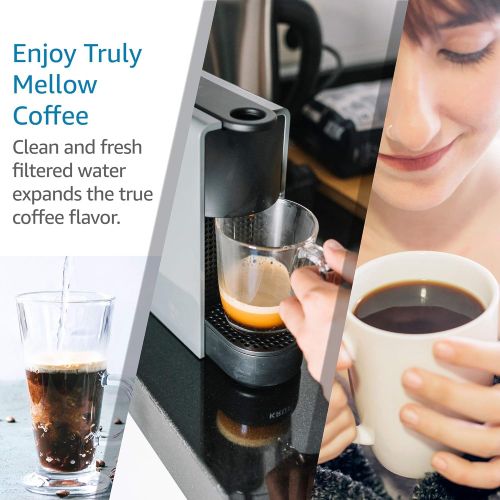  AQUACREST Claris White TUEV SUED Certified Coffee Machine Water Filter, Compatible with Jura Clearyl White, 64553, 7520, 60209, 68739, 62911 - Including Various Models of Nespresso,