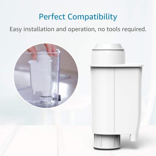  AQUACREST Intenza+ TUEV SUED Certified Coffee Water Filter, Compatible with Brita Intenza+, Philips, Saeco, CA6702/00, Intenza Coffee Water Filter, Gaggia Mavea Intenza (Pack of 4)