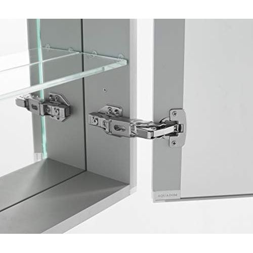  AQUADOM 24in x 30in x 5in Royale Medicine Mirror Glass Cabinet for Bathroom