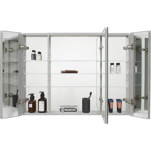  AQUADOM 24in x 30in x 5in Royale Medicine Mirror Glass Cabinet for Bathroom