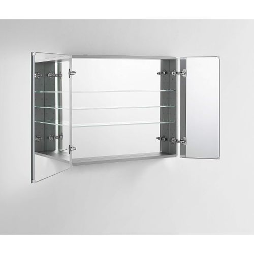  AQUADOM 24in x 30in x 5in Royale Medicine Mirror Glass Cabinet for Bathroom