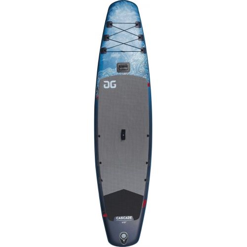  AQUAGLIDE Inflatable Stand Up Paddle Board with Premium SUP Accessories - Backpack, 3-Piece Wayfinder Leverlock Paddle, Fin, Leash, and Hand Pump - Cascade 11' ISUP, Multicolor, 40.15748031496063