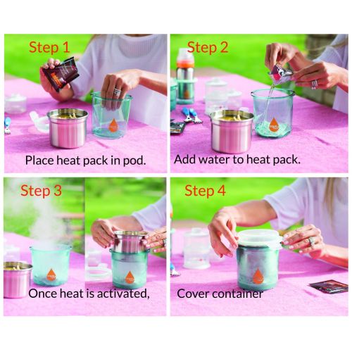  AQUAHEAT Innobaby Aquaheat Stainless Steel Baby Bottle and Travel Bottle Warmer Set. BPA Free.