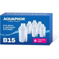 AQUAPHOR B15 Water Filter Cartridge I 6 cartridges I Filters limescale & chlorine & heavy metals I AQUALEN Technology I For better food & drink I Protects kitchen appliances I 45 Gallons per filter