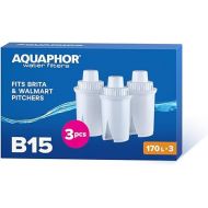 AQUAPHOR B15 Water Filter Cartridge I 3 cartridges I Filters limescale & chlorine & heavy metals I AQUALEN Technology I For better food & drink I Protects kitchen appliances I 45 Gallons per filter