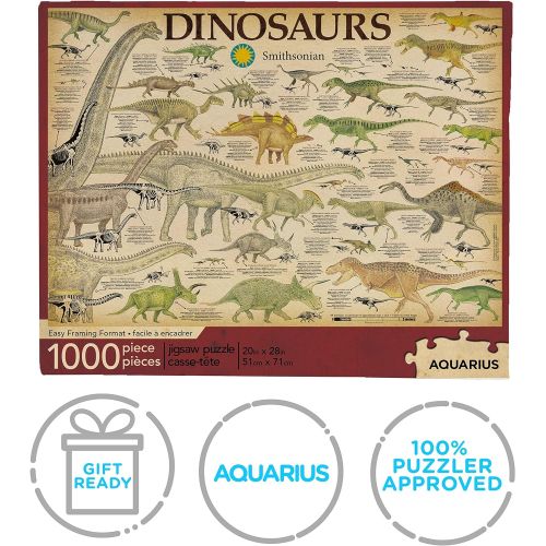  Aquarius Smithsonian Dinosaurs 1000 Piece Jigsaw Puzzle