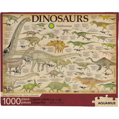  Aquarius Smithsonian Dinosaurs 1000 Piece Jigsaw Puzzle