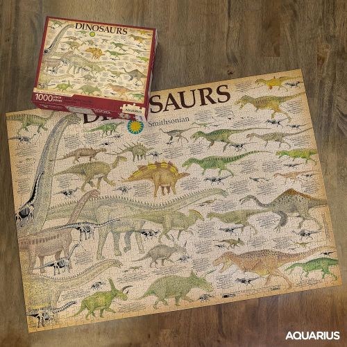  Aquarius Smithsonian Dinosaurs 1000 Piece Jigsaw Puzzle