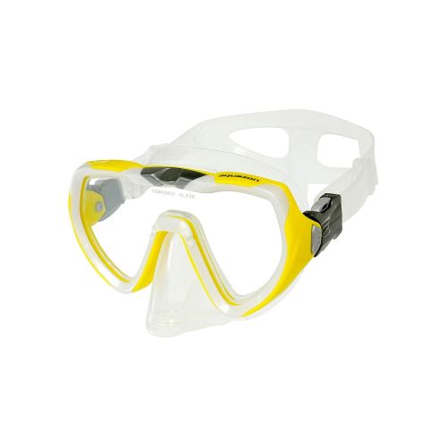  AQUAZON Starfish Junior Medium Schnorchelbrille, Taucherbrille, Schwimmbrille, Tauchmaske fuer Kinder, Jugendliche von 7-14 Jahren, Tempered Glas, Silokon, tolle Passform