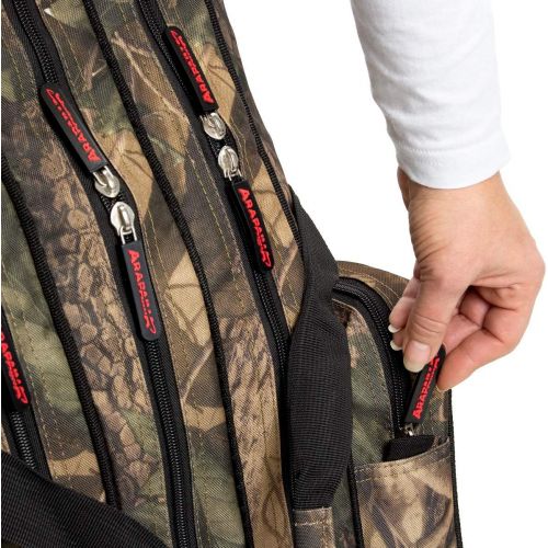  [아마존베스트]Arapaima Fishing Equipment Rod Bag “Rise” 4 Compartments All-round Fishing Bag with 4 Inner Compartments Backpack