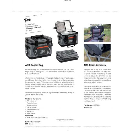  ARB 10100376 Collapsible Cooler Bag with Plastic Ice Cooler Brick to Retain Ice for up to 12 Hours that Folds FLAT