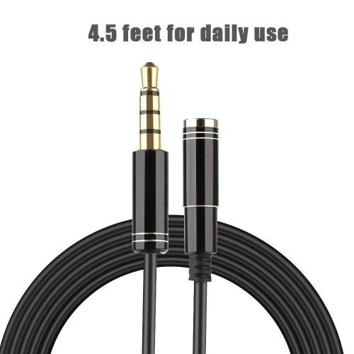  [아마존베스트]Archeer Headphone Aux Extension Stereo Cable TRRS Audio Headset Jack Cable Jack Extension Cable Adapter for AUX Inputs 3.5 mm Male to 3.5 mm Female