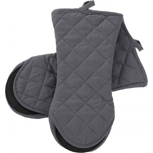  [아마존 핫딜] ARCLIBER Oven Mitts and Potholders,4PCS Heat Resistant Kitchen Gloves,Cotton Lining Neoprene Non-Slip Rubber Surface 2 Oven Mitts,2 Pot Holders for Cooking,Baking,Grilling,Barbecue