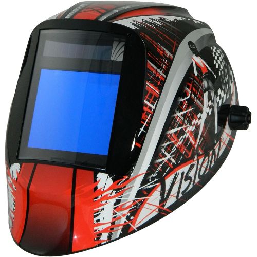  ArcOne X81V-1523 Vision Welding Helmet with X81V Digital Asic Auto Darkening Filter, Speedway