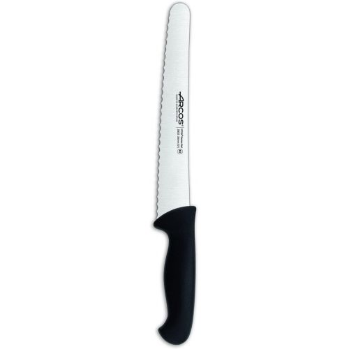  Arcos 2900 Range 10-Inch Pastry Serrated Knife, Black
