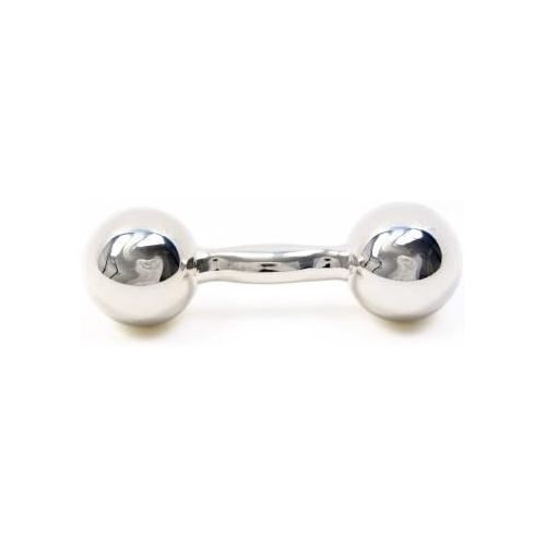  Areaware Harmony Ball Barbell Rattle Silver