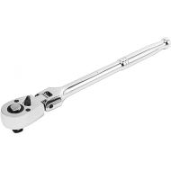 ARES 42027 - Flex Head Ratchet - 1/2-inch Drive 72-Tooth Ratchet - Premium Chrome Vanadium Steel Construction & Chrome Plated Finish - 72-Tooth Quick Release Reversible Design with 5 Degree Swing