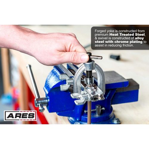  ARES 18019 - Double Flaring Tool Set with Extra Adapters- Use on Copper, Aluminum, Soft Steel Brake Line and Brass Tubing - Includes Mini Tubing Cutter and Storage Case