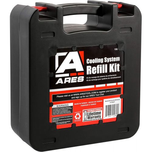  ARES 15027- Cooling System Refill Kit - Easily Test for Leakage in Cooling System - Change Coolant Quickly - Works with Most Radiator and Coolant Bottlenecks