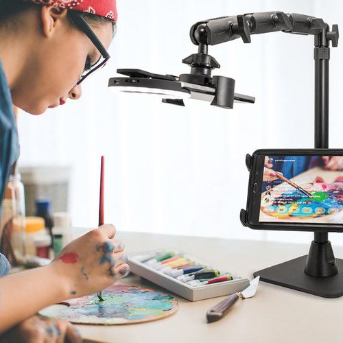  ARKON Remarkable Creators Phone and Tablet Stand with Ring Light Bundle