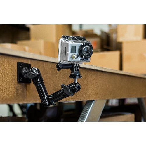  Arkon Heavy Duty Adjustable Wall Mount for GoPro Hero Action Cameras Retail Black & Camera Wall Mount for CCTV POV Camcorders Cameras