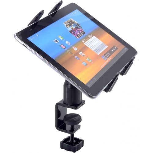  [아마존베스트]Arkon Heavy Duty C Clamp Tablet Mount for Desks and Carts Retail Black