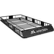 ARKSEN 84 x 39 Inch Universal 150LB Heavy Duty Roof Rack Cargo with Extension Car Top Luggage Holder Carrier Basket for SUV, Truck, & Car Steel Construction